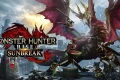 MONSTER HUNTER RISE SUNBREAK Switch NSP XCI artwork featuring hunters battling the Elder Dragon Malzeno in a medieval fortress.