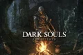 DARK SOULS REMASTERED knight standing beside a bonfire in a dark fantasy world