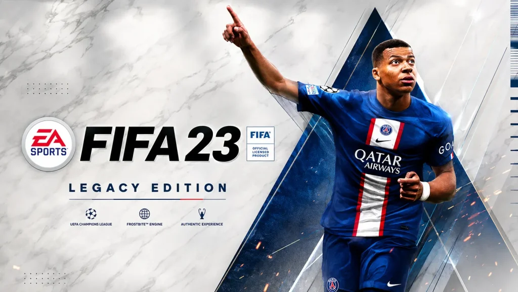 FIFA 23 Legacy Edition Nintendo Switch featuring Kylian Mbappé