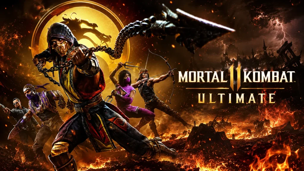 Mortal Kombat 11 Ultimate Nintendo Switch featuring Scorpion and other fighters